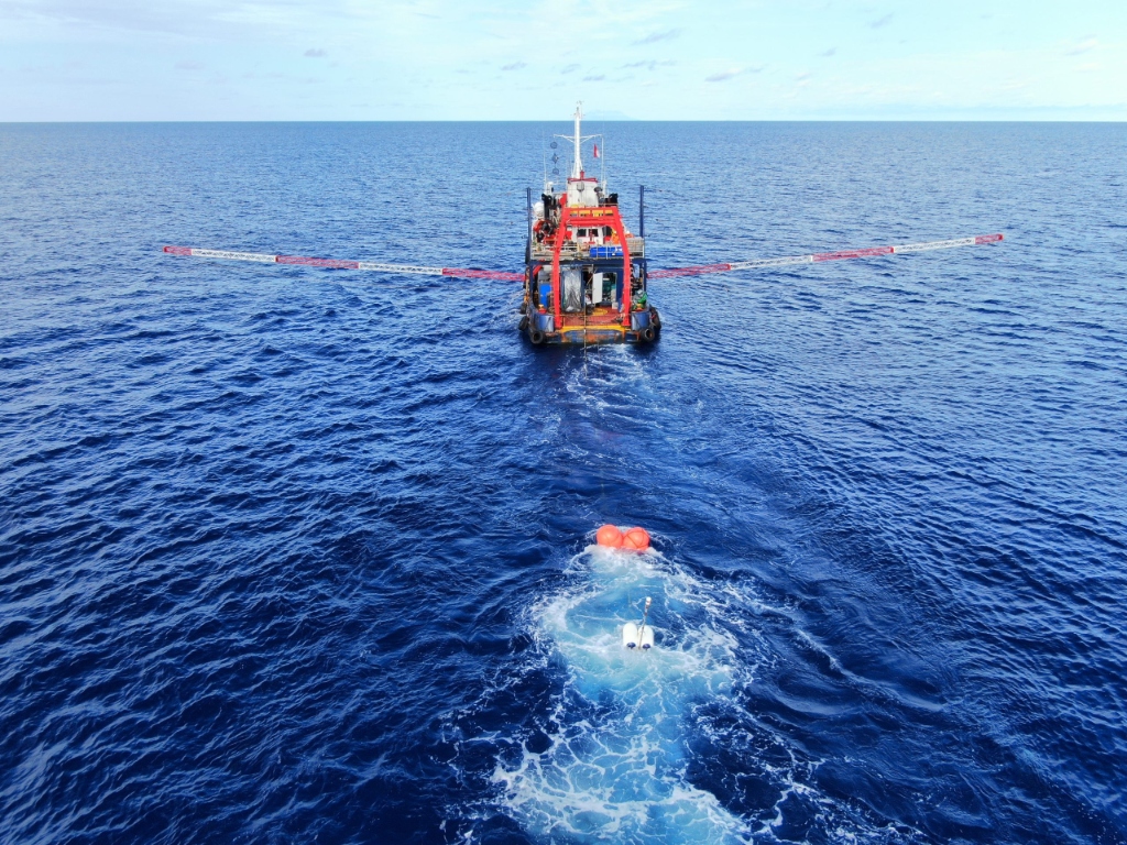 2D HR seismic acquisition operation spread